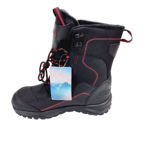 Rockmark Winter Snow Boots Men's Sz 7 Black Outdoor Warm Mid Calf Waterproof New - Picture 12 of 16